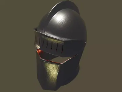 Knight helmet inspired by DS Free 3D model