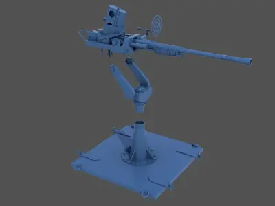 Japanese 25mm MG - Commercial license - 1-100 scale 3D print model