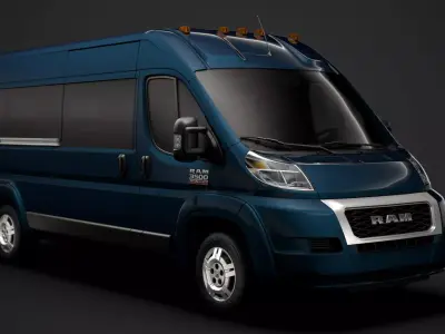 Ram Promaster Window Van 3500 HR 159WB 2020 3D model