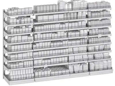 Tea shelves 3D model