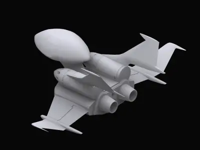 Gundam Zeon Dopp model 3D model