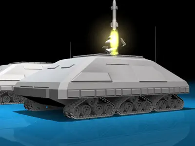 Missile tank 3D model