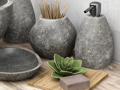 Stone washbasin 3D model