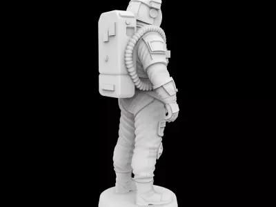 Astronaut Explorer Figurine 3D Print Model 3D print model
