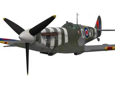 Supermarine Spitfire Mk-Vb 3D model purchase