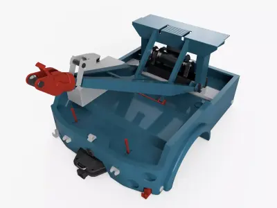 Industrial wrecker parts 3D model 3D model