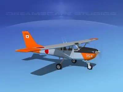Cessna T-41 Mescalero Japanese AF 3D model