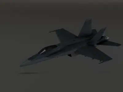 F-18 Stealth - Super Hornet Fighter Jet Low-poly 3D model