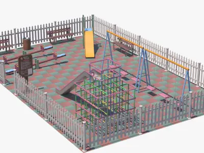 Korean Game Park 3D model