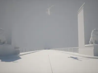 The Qasr El Nil Bridge in Cairo 3D model