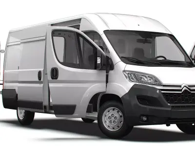 Citroen Jumper Van L4H2 HQ Interior 2023 3D model
