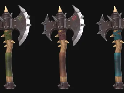 Skullsplitter Low-poly 3D model