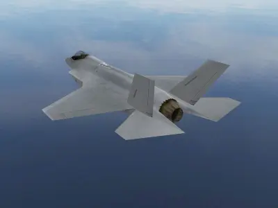 Lockheed Martin F35 Lightning Low-poly 3D model