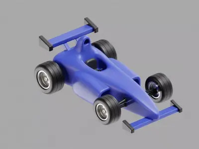 Racing car Low-poly 3D model buy