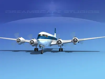 Douglas DC-6 Aero Transport 3D model