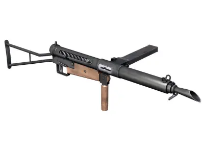 Sten MK I Submachine Gun 3D model