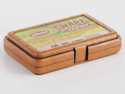 Tire repair kit toolbox da1 Low-poly 3D model