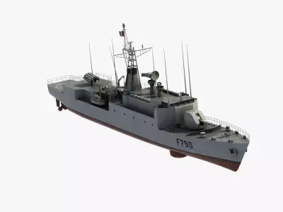 A69 type Avisos Corvette 3D model