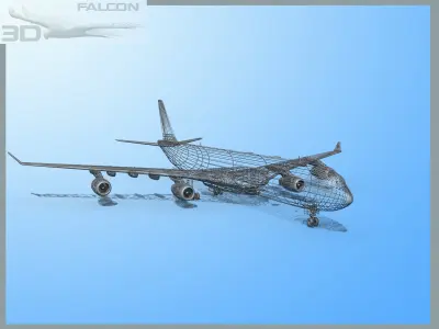 Falcon3D A340-600 SAS 3D model