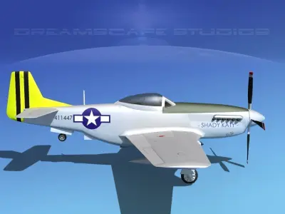 P-51D Mustang Shady Katy 3D model