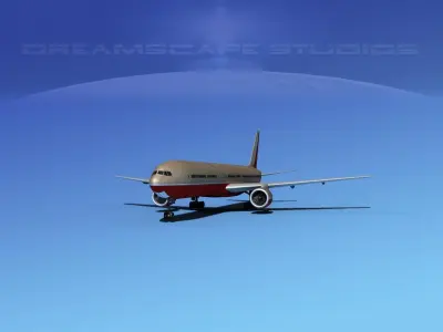 Boeing 777-300 Southwest 3D model