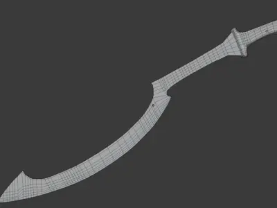 Khopesh sword 3D model