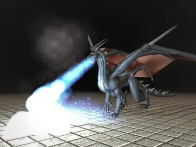 Dragon Rigged and Game Ready Free low-poly 3D model