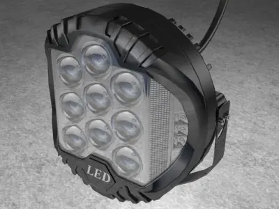 LED ARB Light Circular Lamp Led Bar Lighting Low-poly 3D model