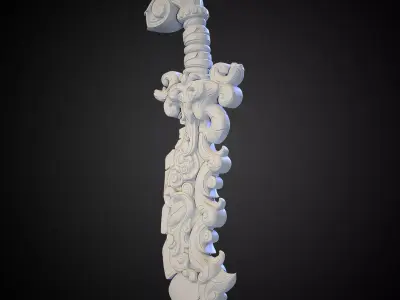 Stylized Sword 21 3D model