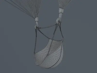 Unpowered Paraglider 3D model
