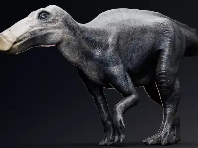 Dinosaur Shantungosaurus - Unreal Engine - Unity Low-poly 3D model