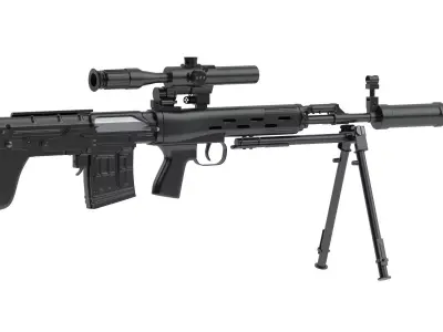 Dragunov SVU 3D model