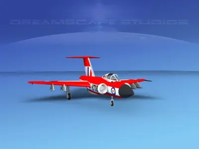 Gloster F-9 Javelin V02 3D model