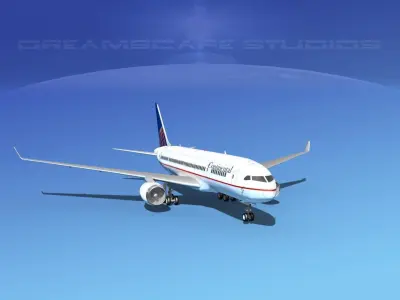 Boeing 787-8 Continental 3D model