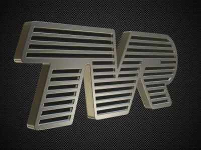 tvr logo 3D model