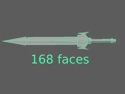 Sword pac 3d collection lowpoly base Free low-poly 3D model