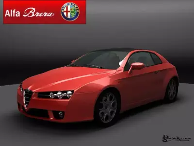 Alfa Romeo Brera 2005 Free 3D model