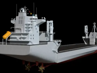 China Navy Donghai Island semi submersible ship No 868 3D 3D model