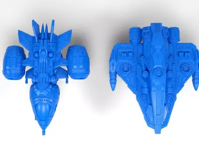 Spaceships Toys 3D print model