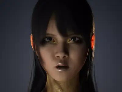 Character The Shadow Enchantress Low-poly 3D model