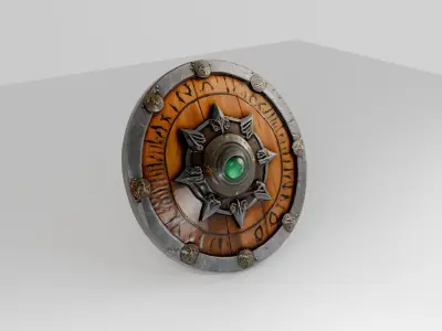 Fantasy Shield Premium 3D Model 3D model