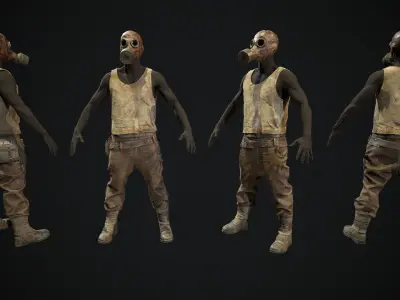 Skull armor 11 Low-poly 3D model