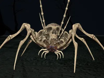 Undeath Spider 3 Low-poly 3D model