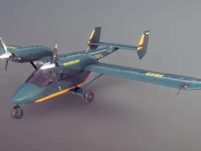 Accord-201 GreenYellow Livery Low-poly 3D model