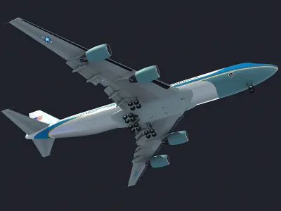 Boeing Air Force One and Marine One 3D model