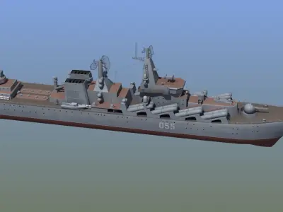 Russian Missile Cruiser 3D model