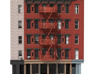 New York Building facade 2 3D model