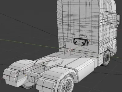 Man truck model 3D model