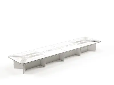 Modern Office Meeting Table For Director Free 3D model
