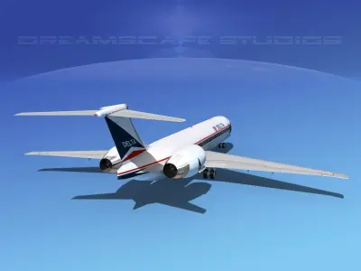 McDonnell Douglas MD-87 Delta 1 3D model